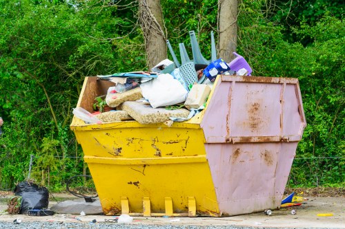 Waste collection trucks operating in Addiscombe