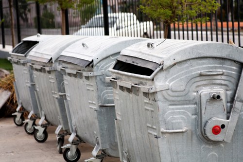 Advanced waste sorting technology in use